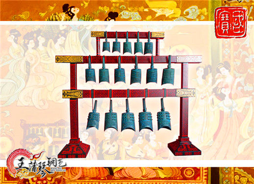 16件套系編鐘、編磬、特鐘、特磬，堂廟祭典用品